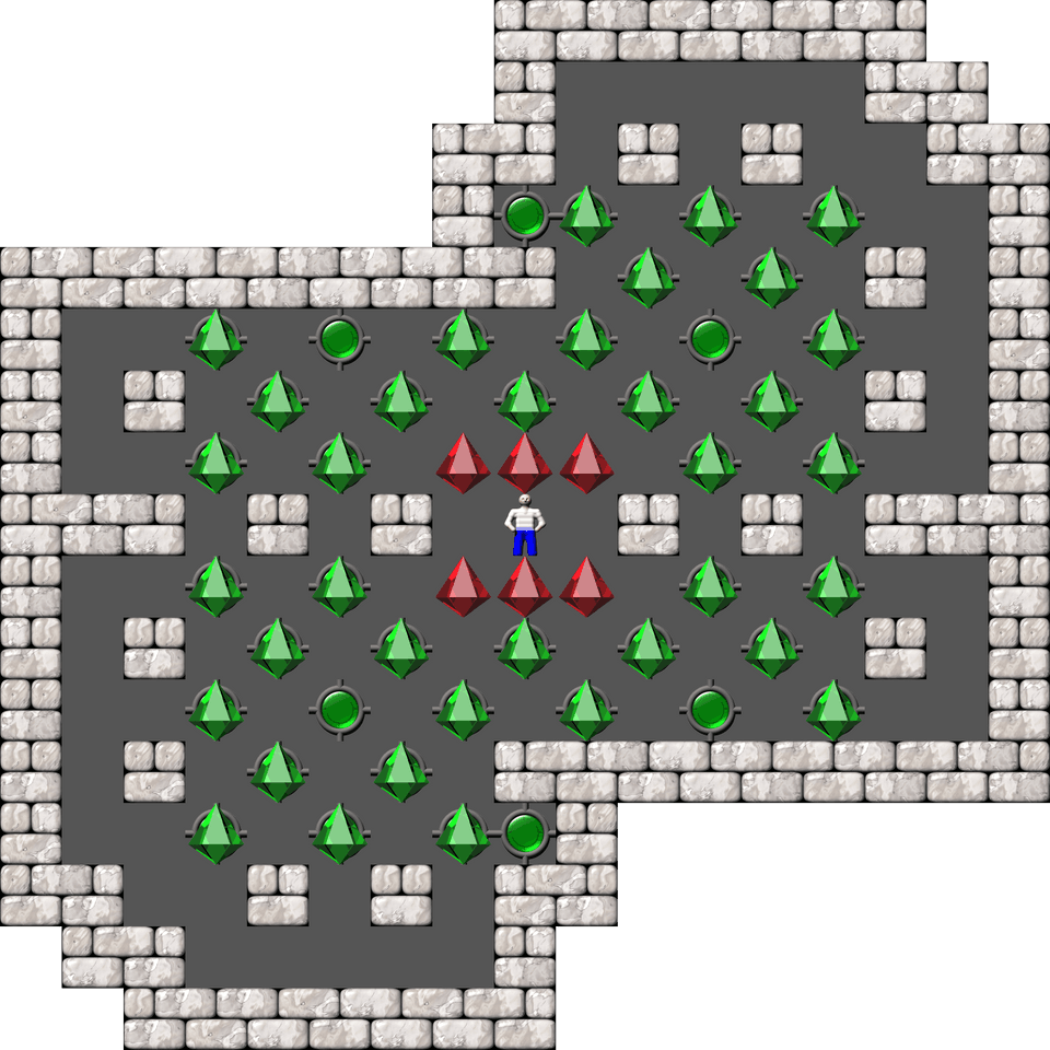 Sokoban Sasquatch 07 Arranged level 45